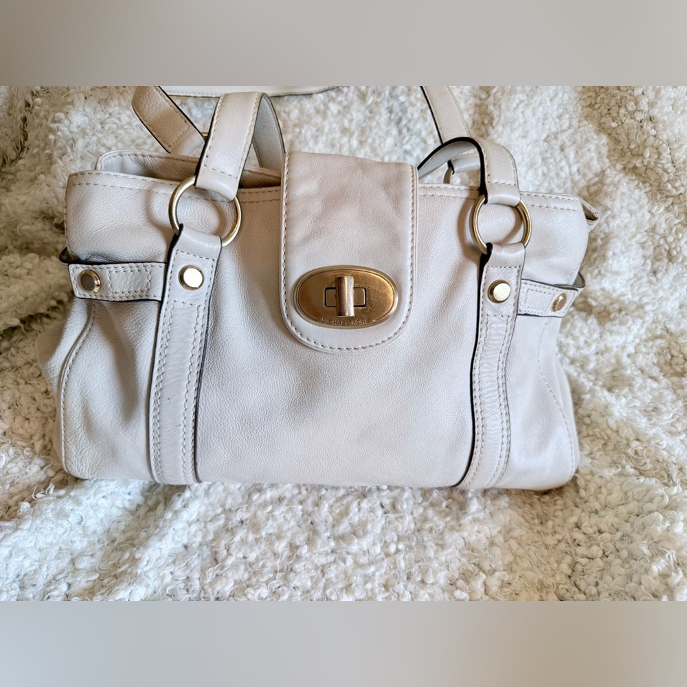 White off-white cream ivory Michael Kors Purse
